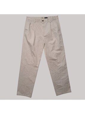 St Johns Bay 38x34 Worry Free Classic Fit Pleated Pants Cotton Relaxed Fit